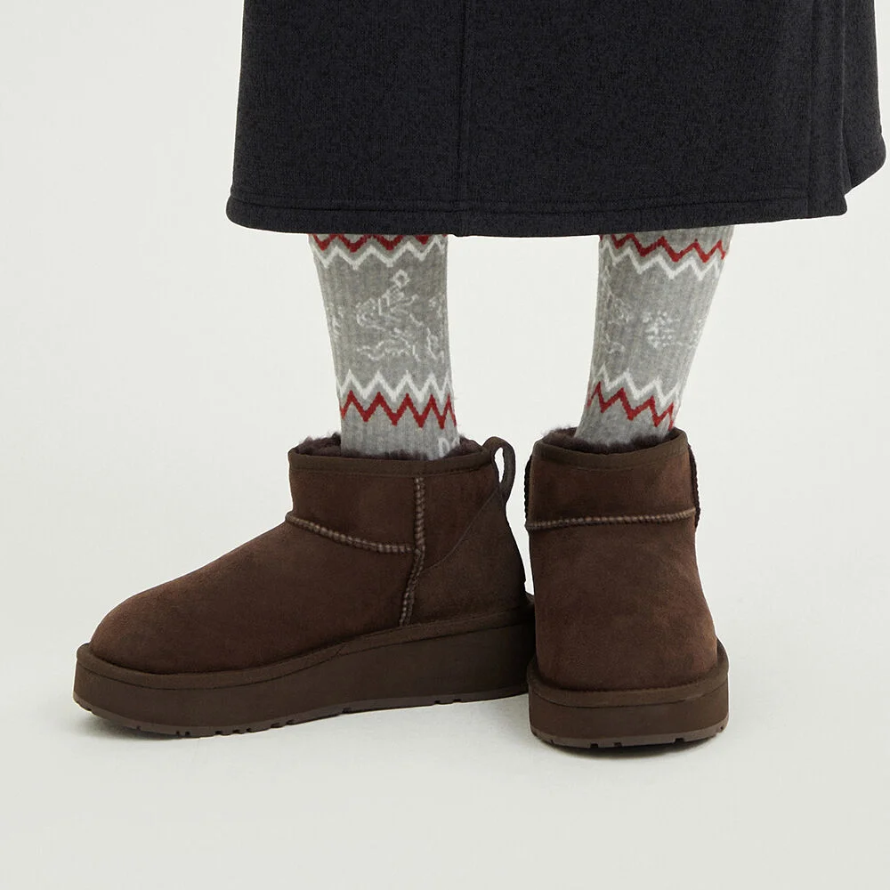 Fluff High Warm 靴子(BROWN)