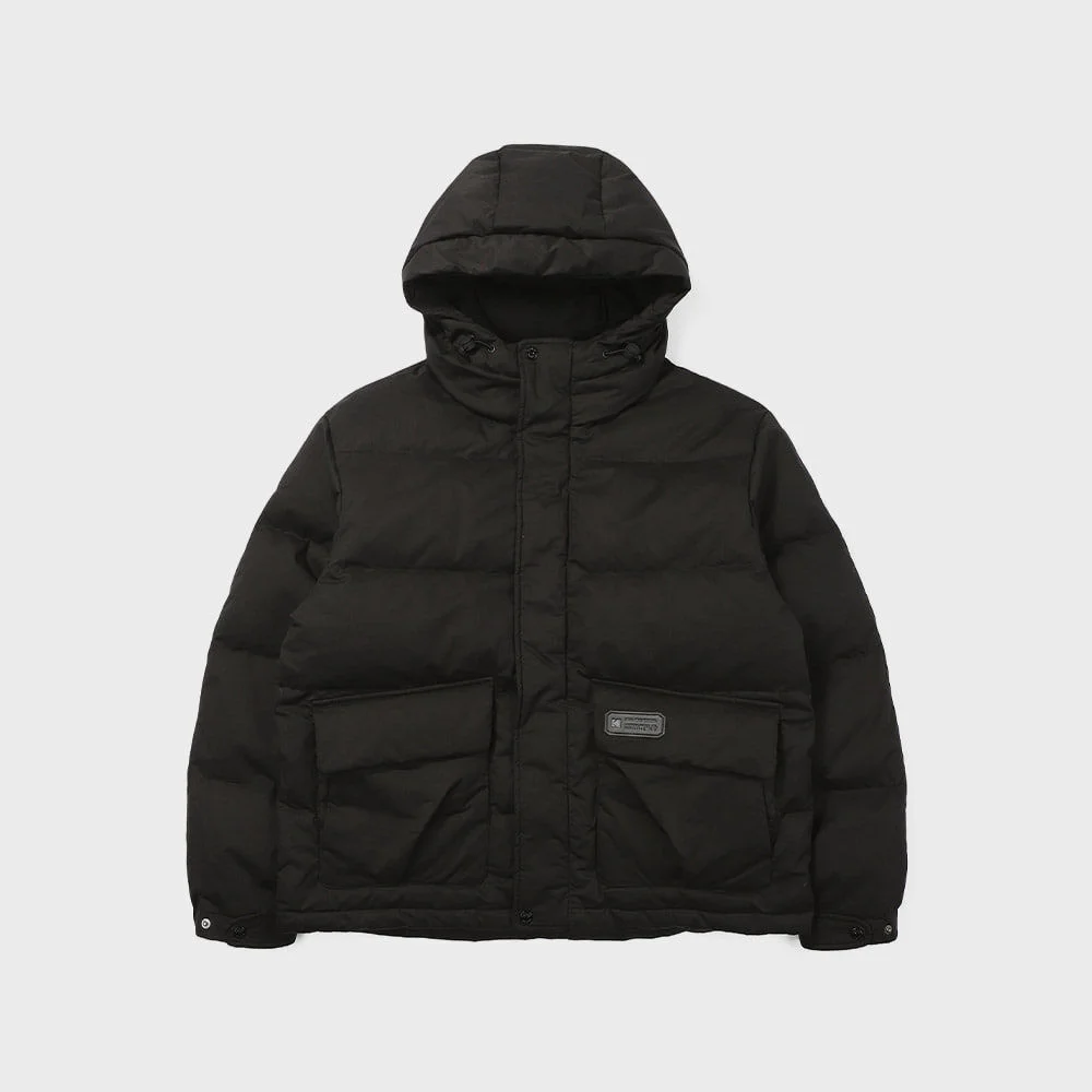 Brownie 中等重量 連帽衫 Down 外套 BLACK