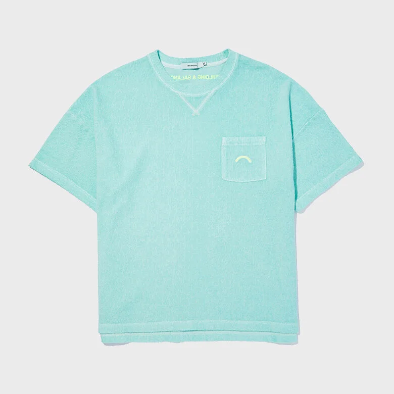 LAKE TOWEL POCKET S/S TEE_PISTACHIO