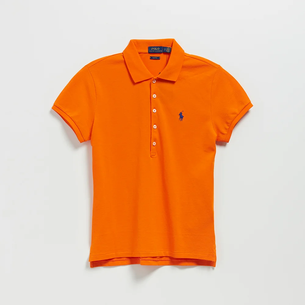 女裝 修身版型 Polo 襯衫 (ORANGE)