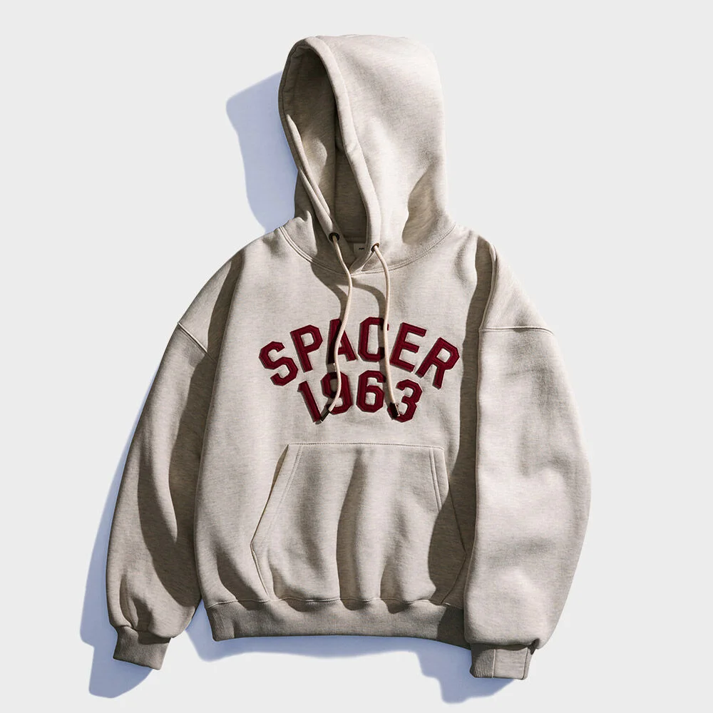 中等 Spacer 連帽衫 燕麥色 JUHD4600