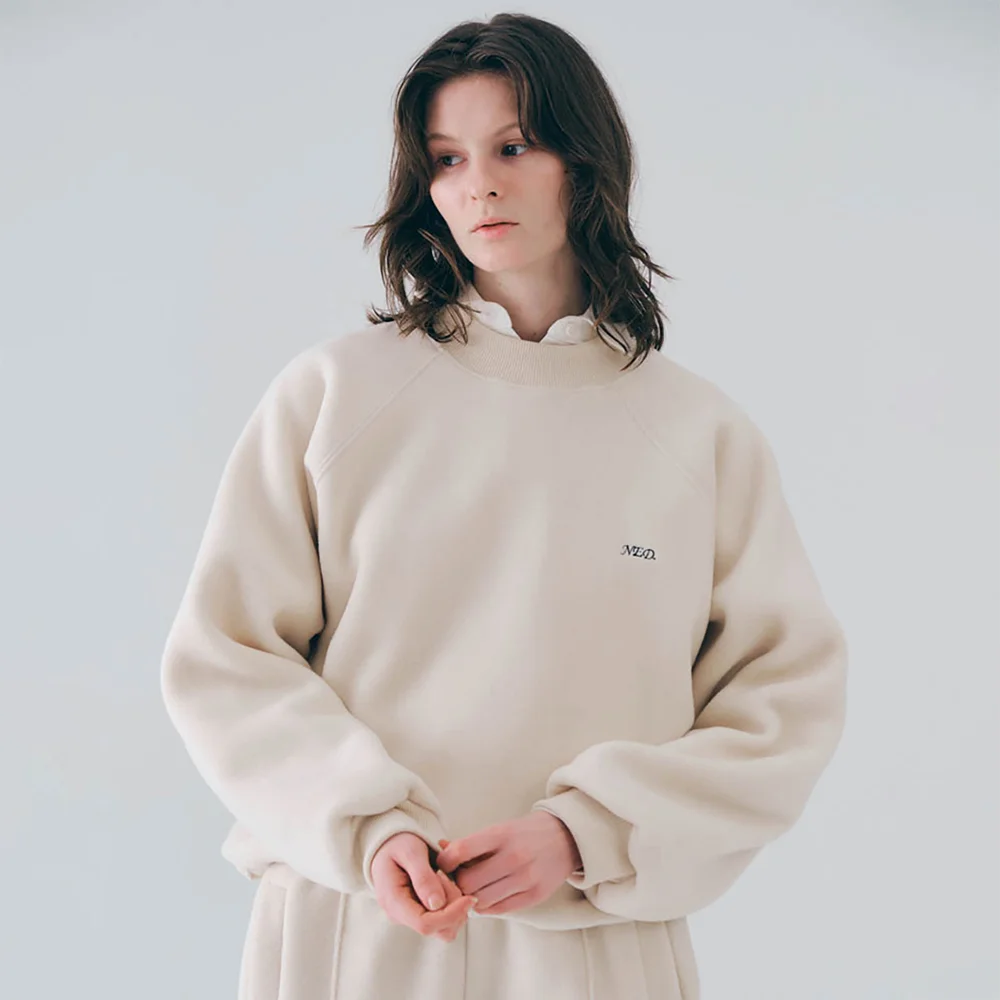 Fleece sweatshirt (Ivory)