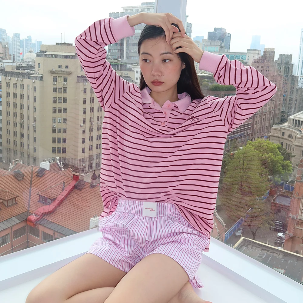 MJ S2 01 M.C Stripe PK Shirt / Pink