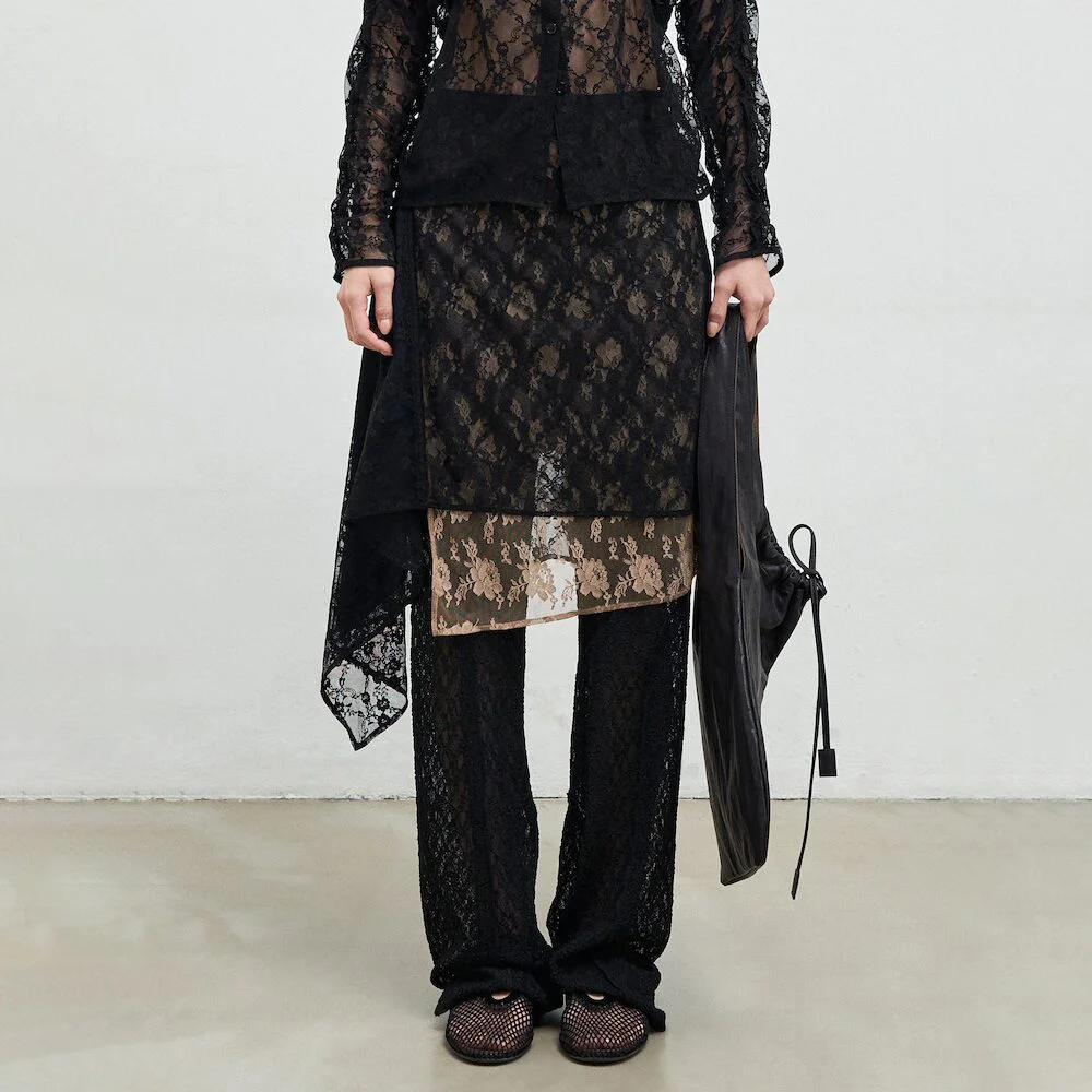 Layered Lace Skirt Black (AG5227A015)