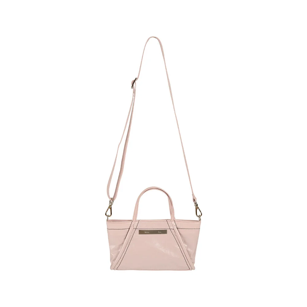 MINI COATING TOTE BAG IN PINK