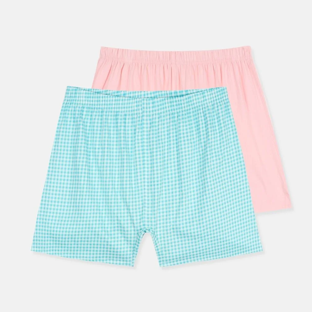NEPA/Official Direct 7LBO111 女裝 平角褲 短褲 格紋 套裝 2PACK