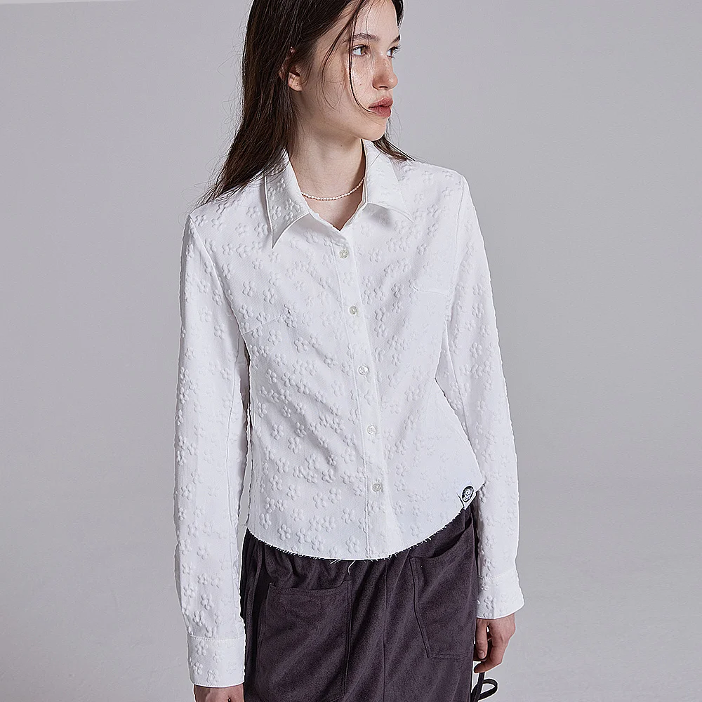 FLOWER SHIRT IN WHITE