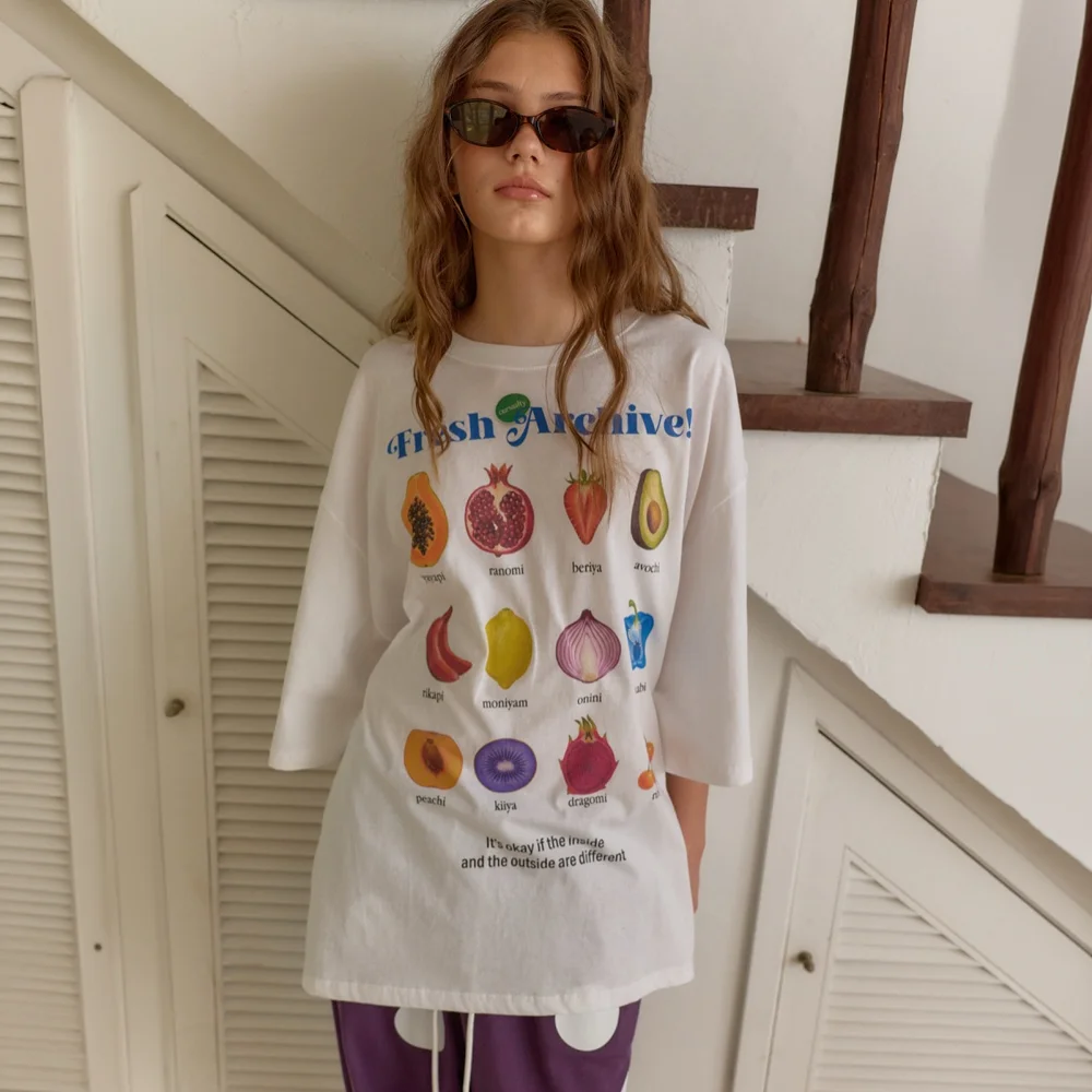 Fruit Market T-Shirt / White