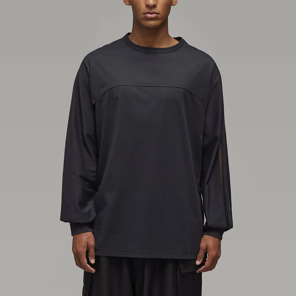 (M) 網布 長 衣袖 T恤 黑色 M MESH 3 LS TEE BLACK