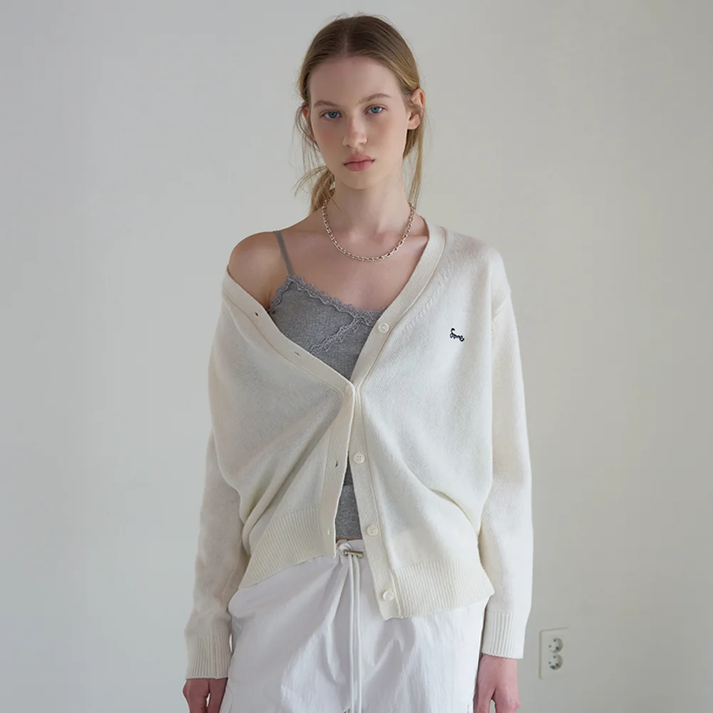 Rudy V-Neck Cardigan - Ivory