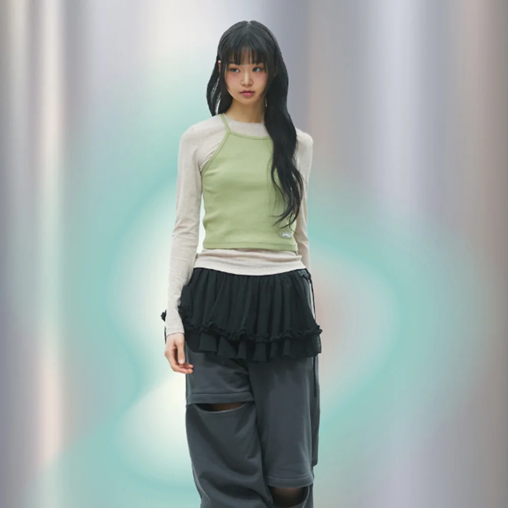 DOUBLE LAYERED T-SHIRT 層次 T恤 GREEN BR2CL003