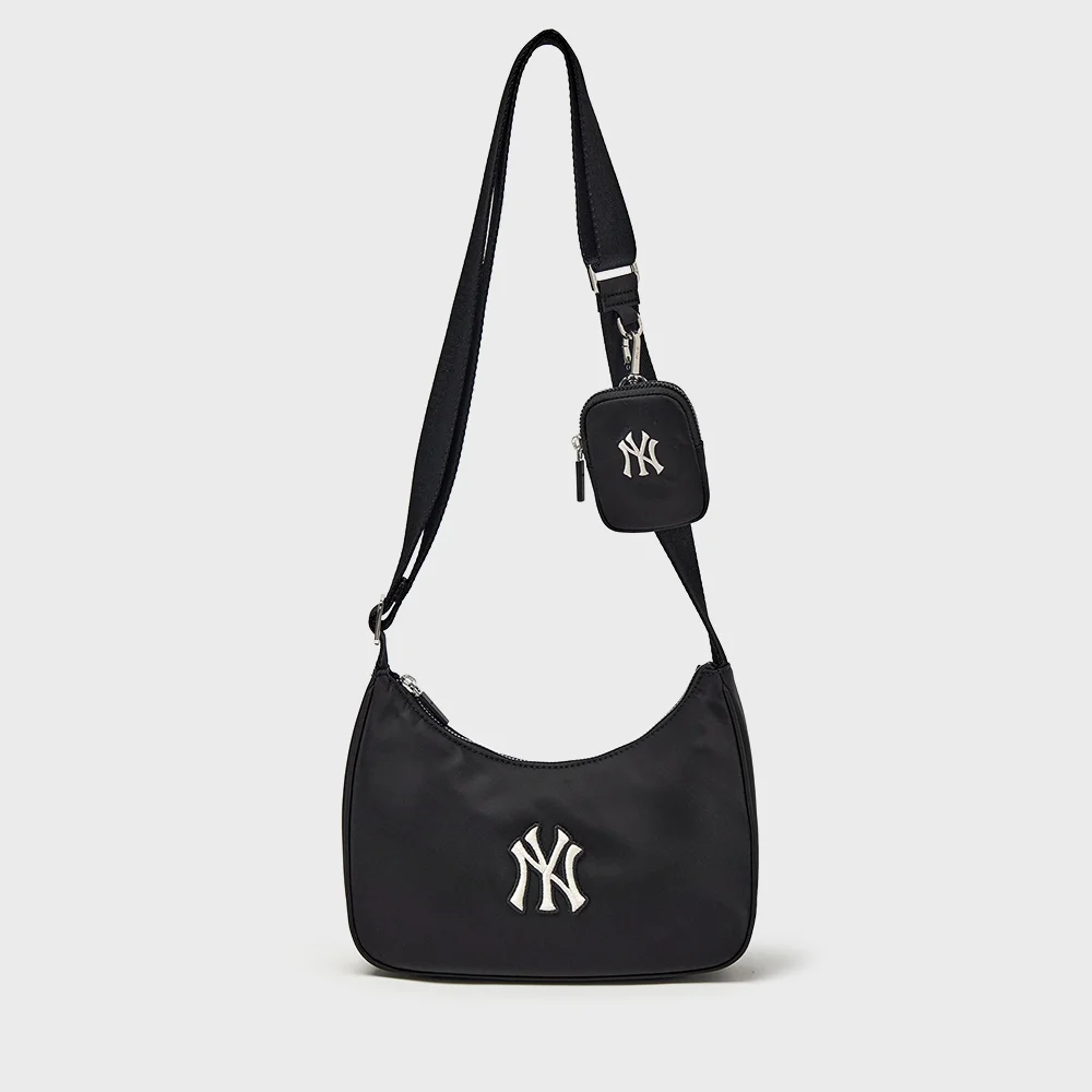 基本款 運動風 斜揹袋 NY (Black)