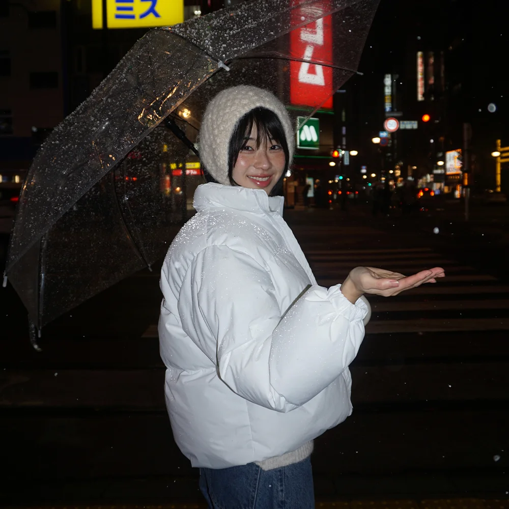 (woman) Puffer 短版 短款羽絨服_White