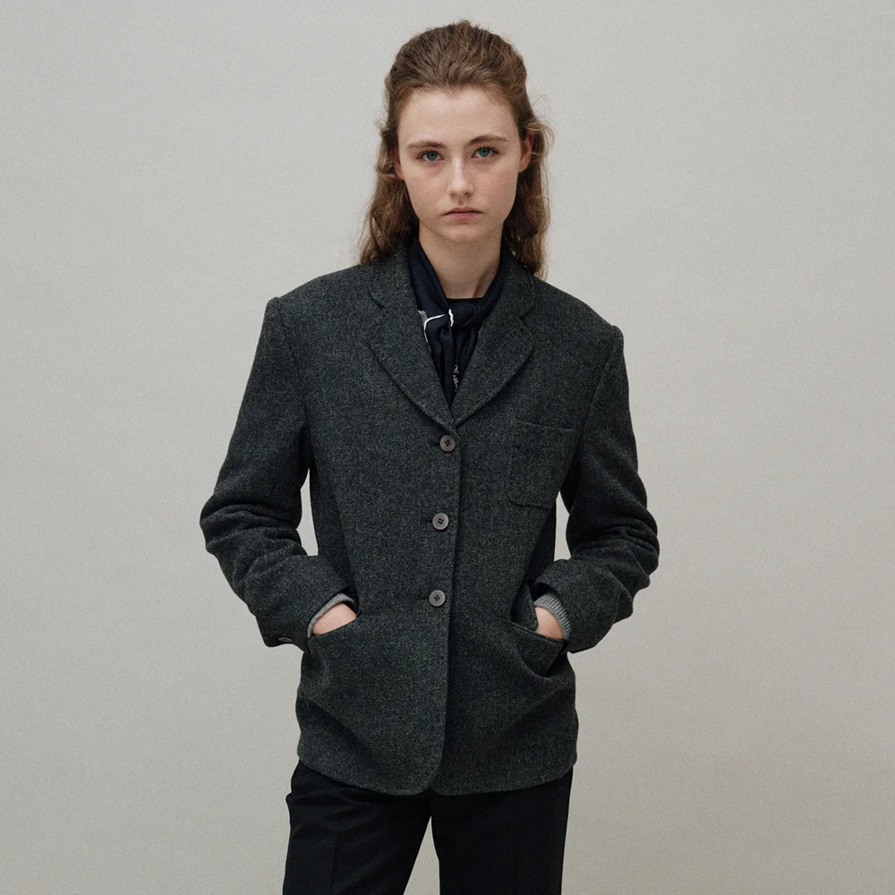 Bioni wool jacket (Dark gray)
