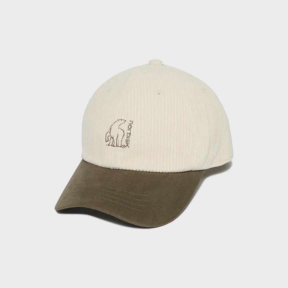 燈芯絨 棒球帽_Off White_OUF25C02W3