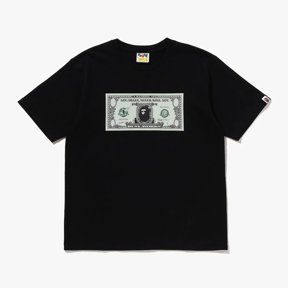 BAPE Banknote T恤(M) BLACK