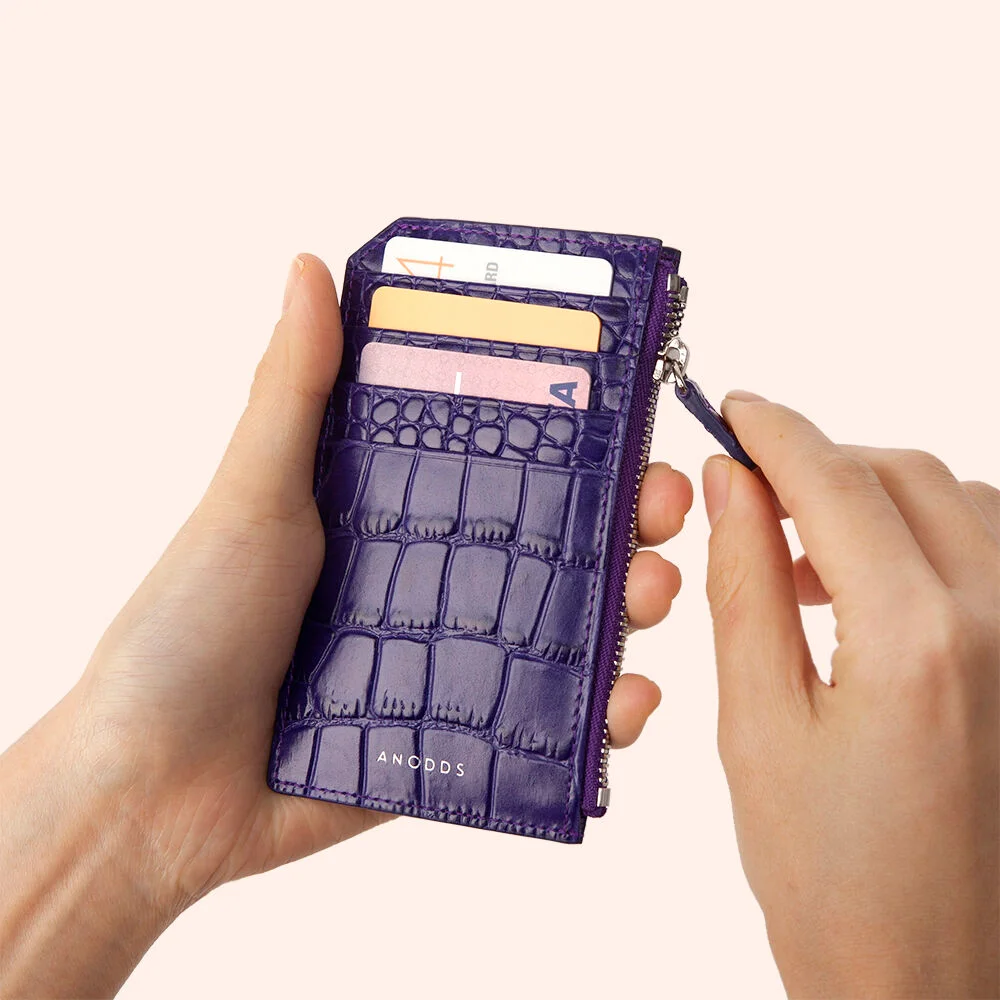 PLATTE CROC zipper wallet 7 color