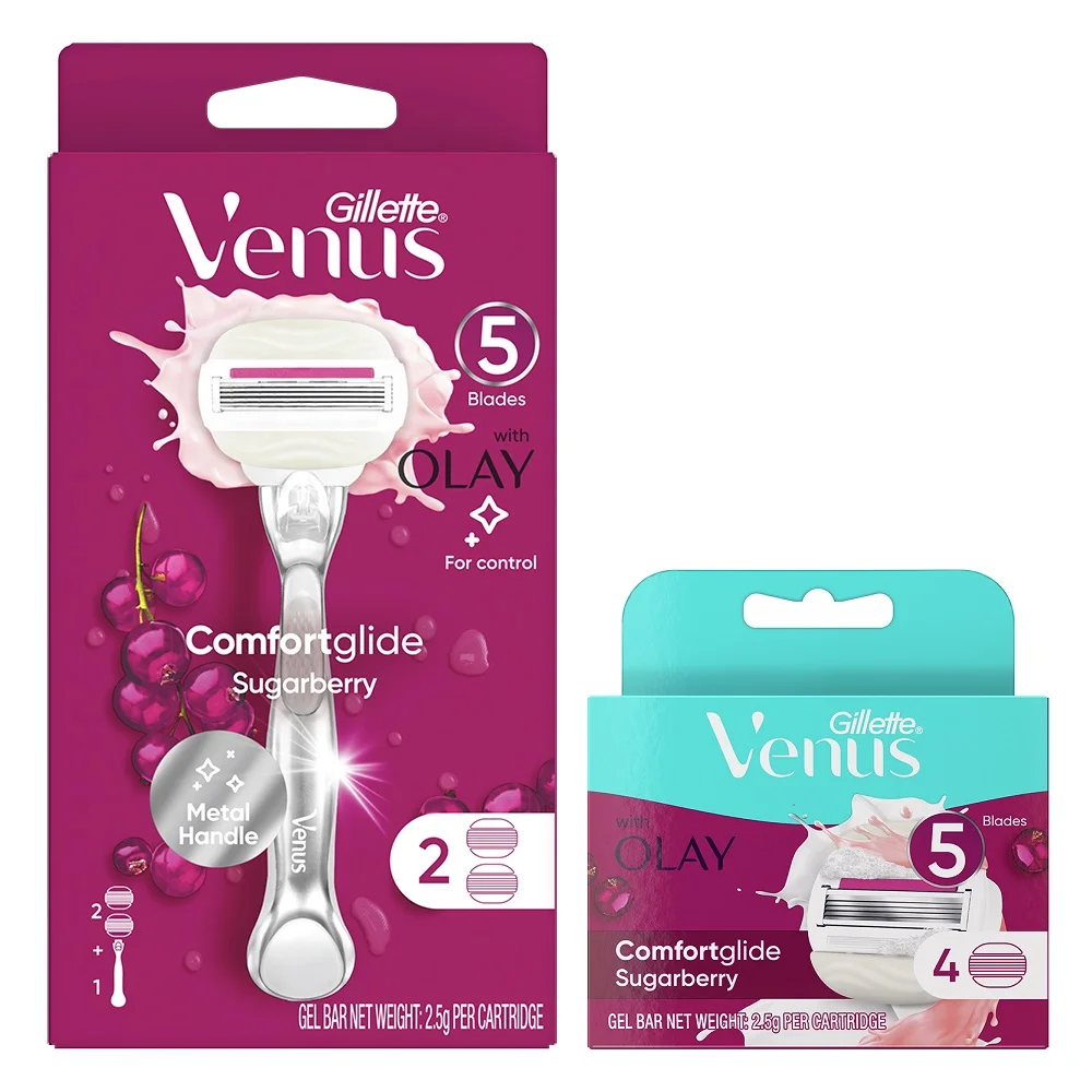 Venus Olay Sugar Berry 剃鬚刀 正品特惠套裝/補充裝 2款 擇1