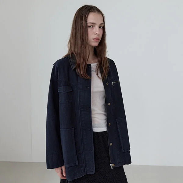 COTTON WORK JACKET NAVY