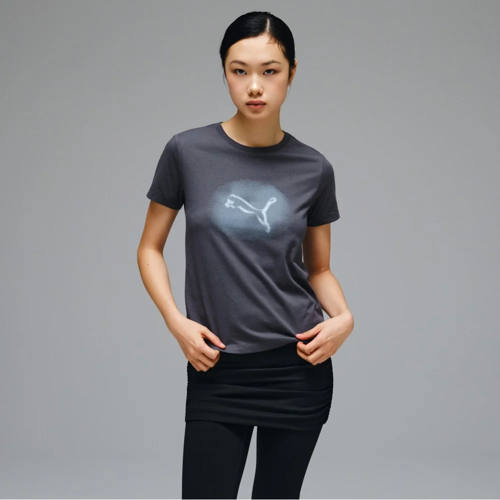 女裝 貓 標誌 短袖 T恤 W Cat Logo SST (52975403)