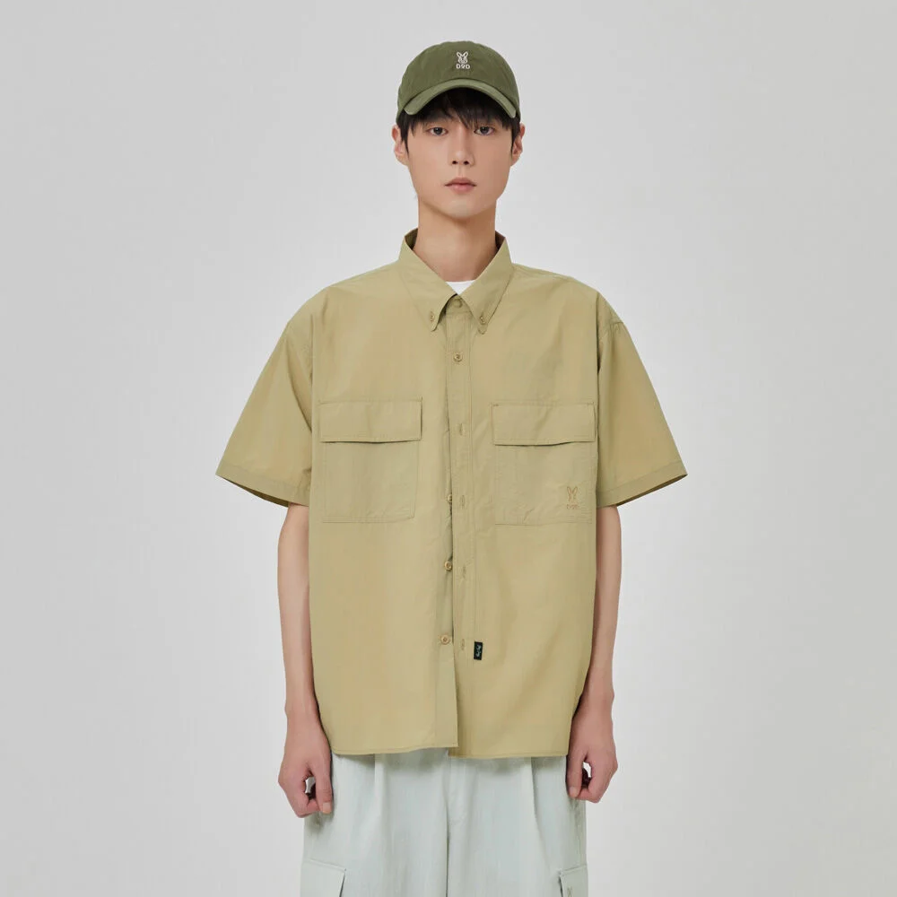 Rustle 輕量 短 襯衫(TAN)