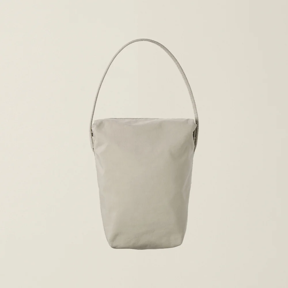 GARMENT DYED SHOULDER BAG BEIGE