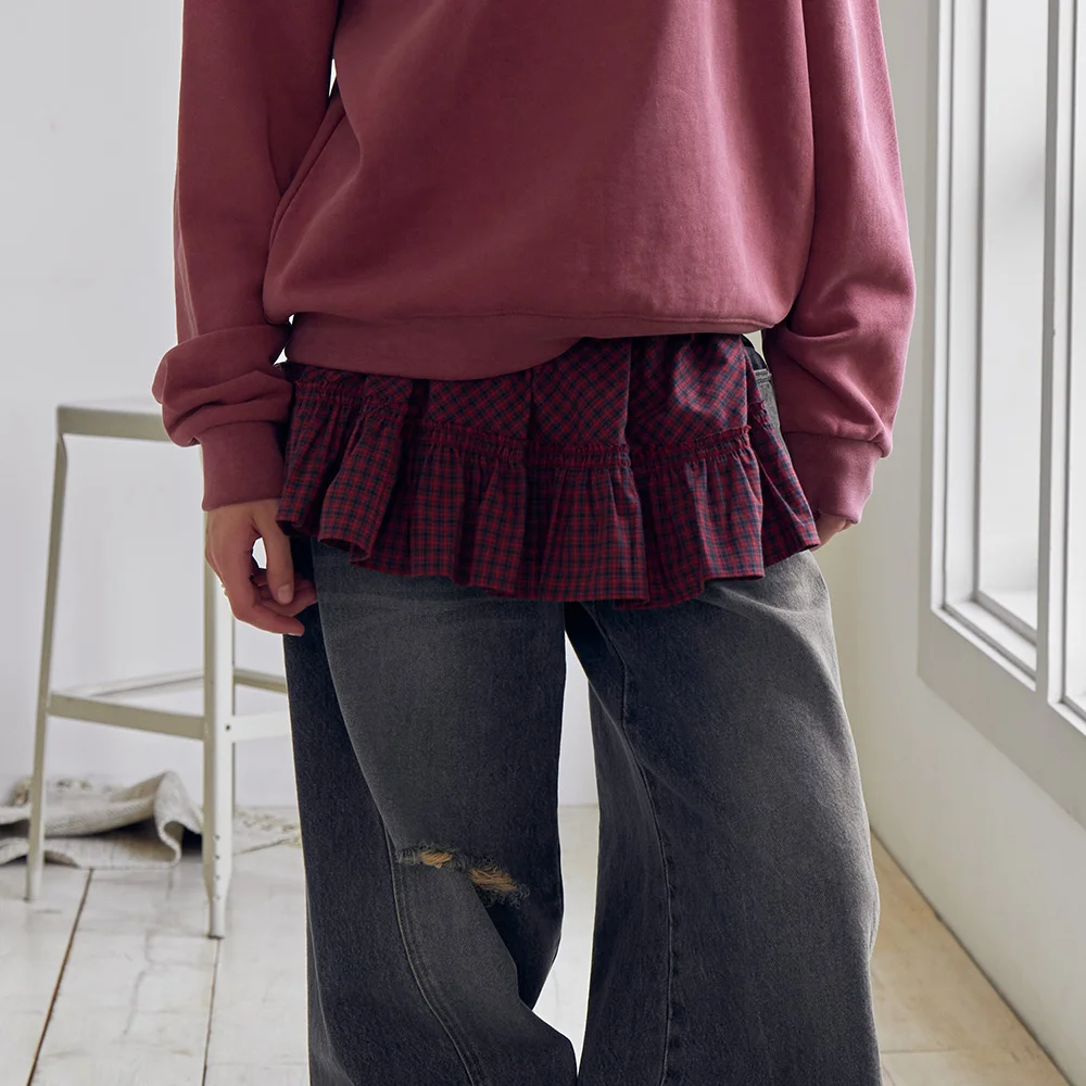 Check Tutu Skirt VX5AT620_2color