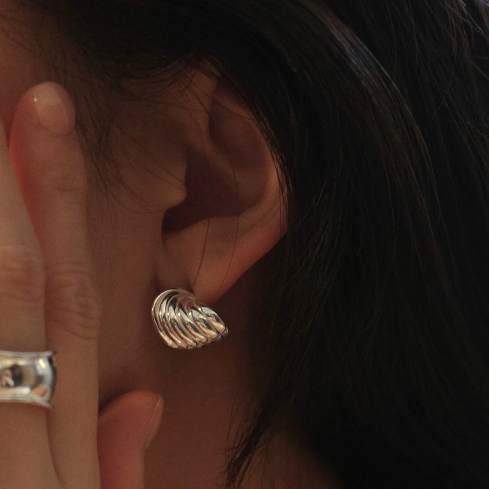 Radial Shell Earrings