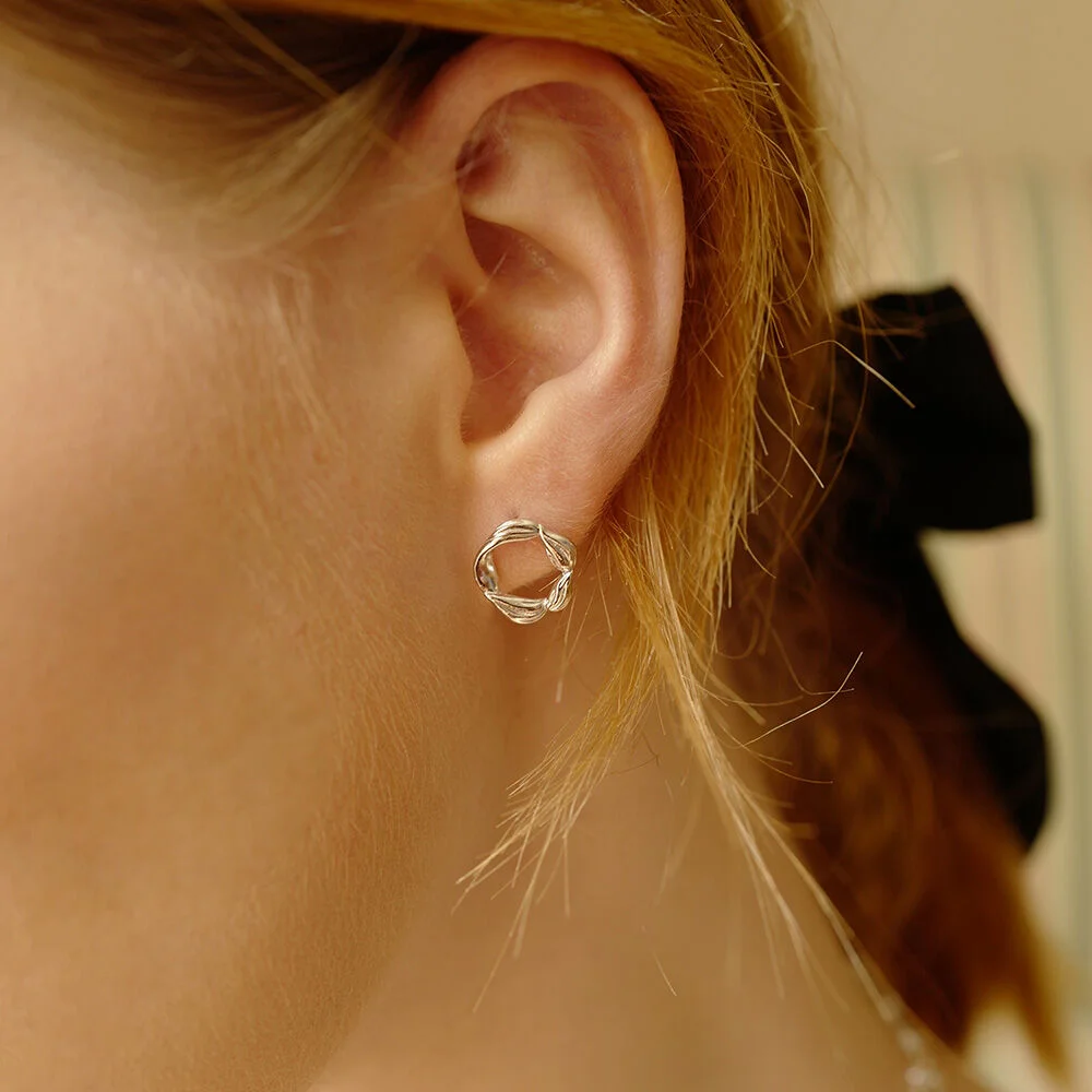 flower toggle earring