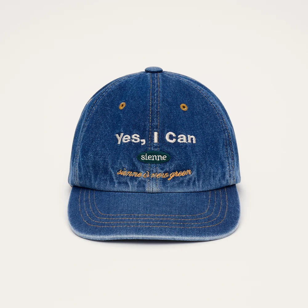 Crown Washed denim ball cap (BLUE)
