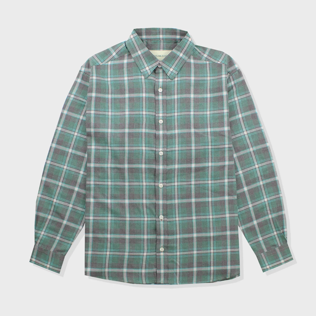 Cb NERD Checked Shirts(GREYGREEN/加絨)