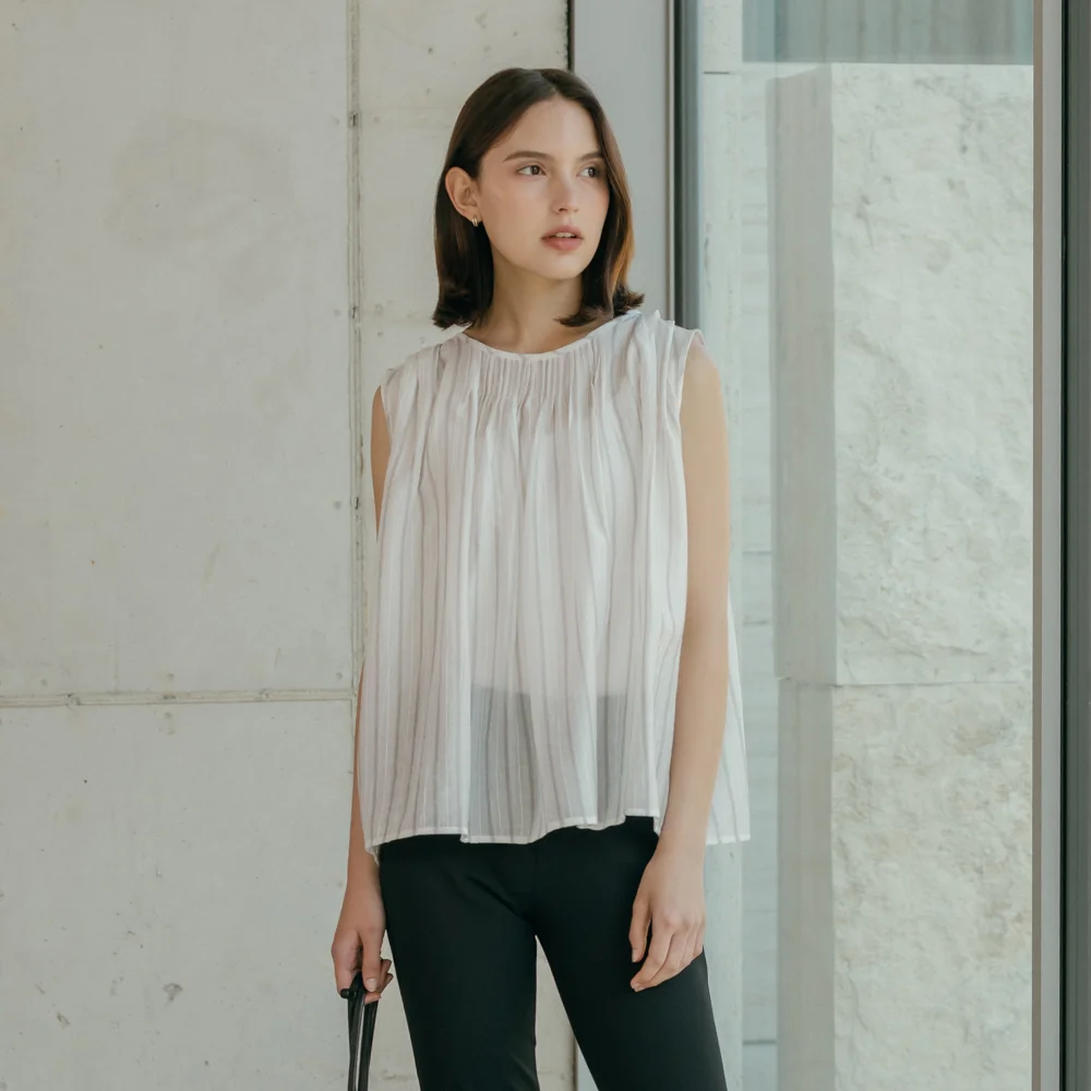 Celine Marie 雪紡衫_IVORY (3colors)