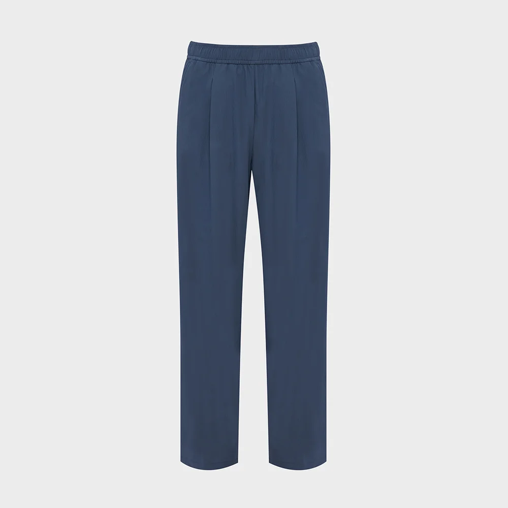 COOLEATS ICE (COOLEATS 冰霜色) 女裝 鬆緊帶 褲子_STEEL BLUE_DWM26356BX