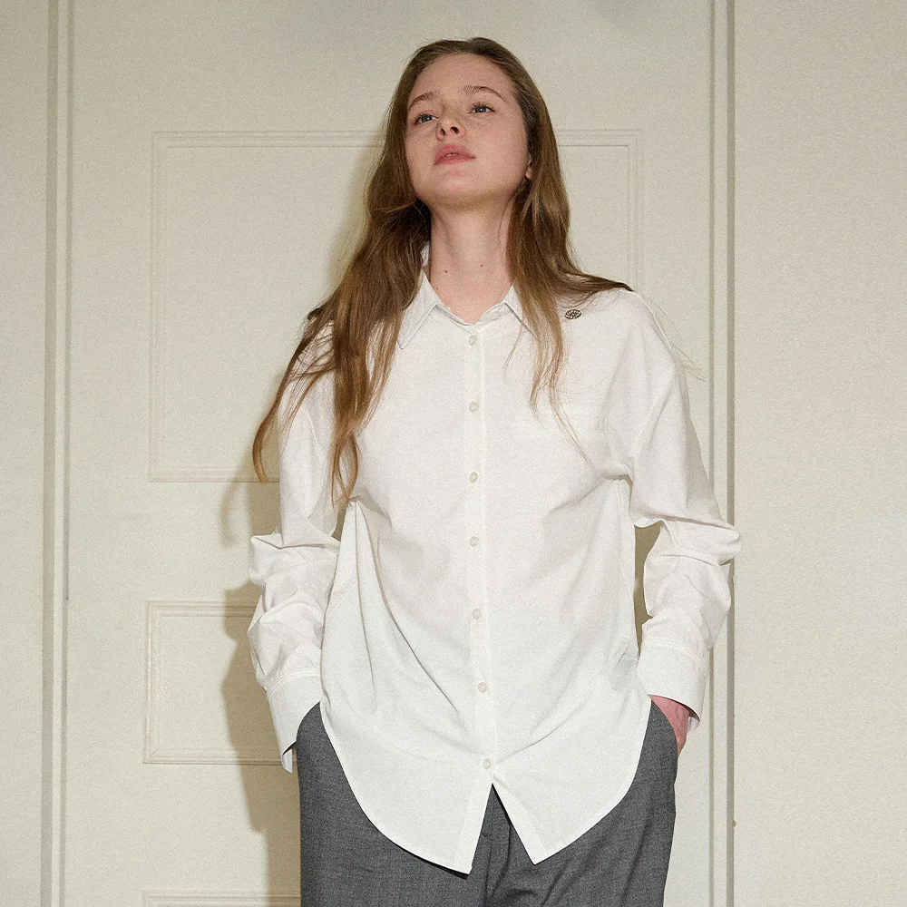 Oversized Wrinkle-Free Shirt