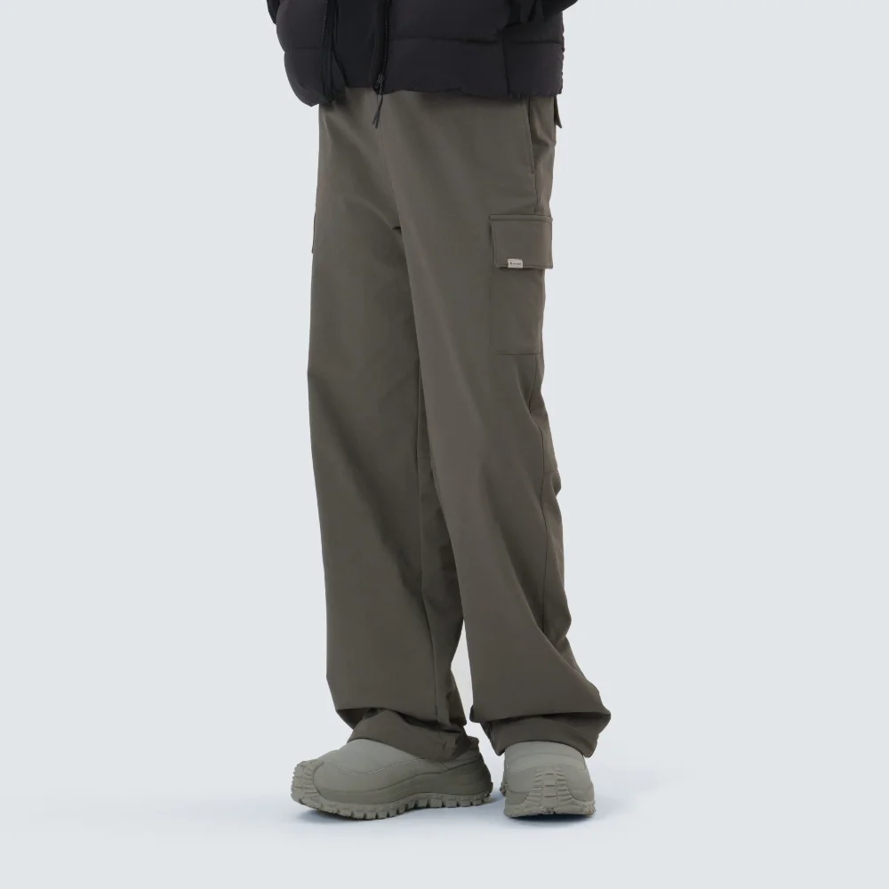 Lago 薄絨 女裝 工裝 束繩 褲子 Dark Khaki (S25WWTPT33)