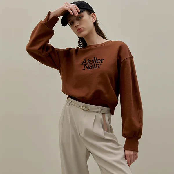ATELIER NAIN GRAPHIC CROP MAN TO MAN (T-6694)