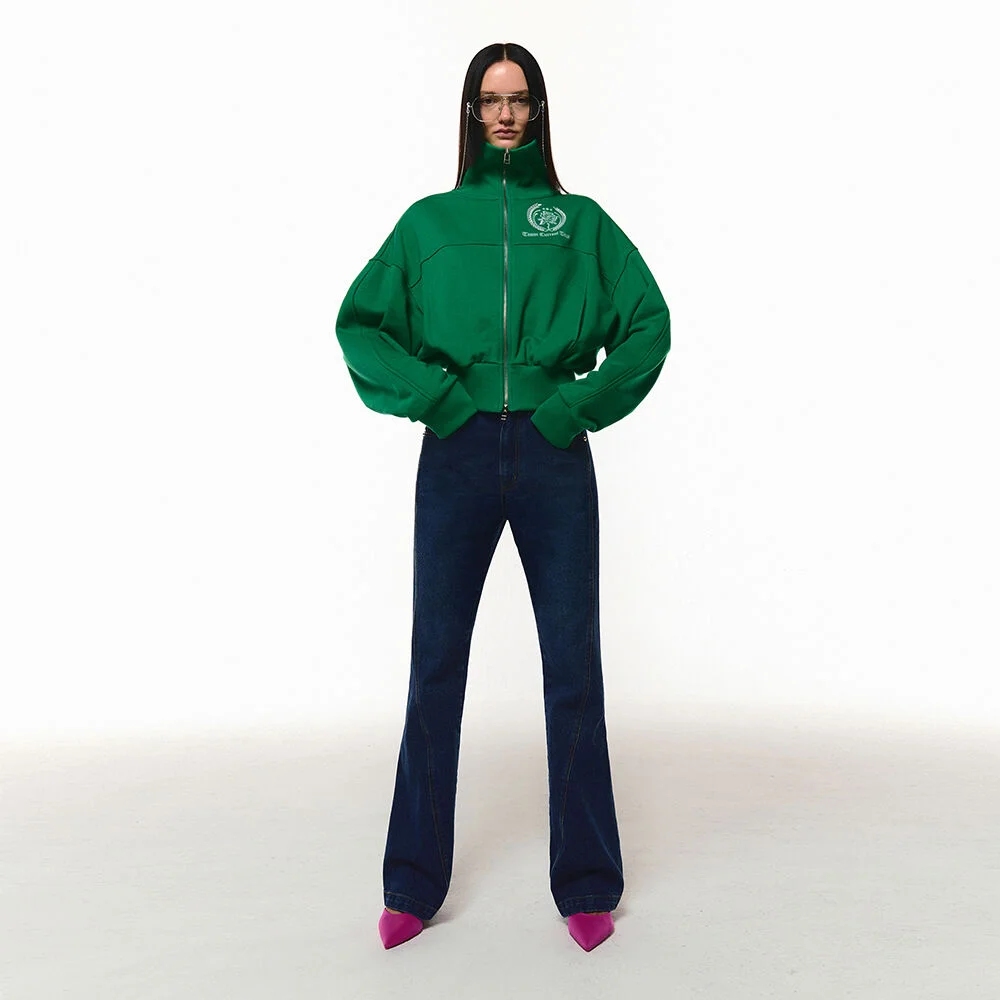 ASSYMETRIC FLARE JEANS