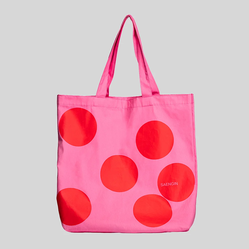 DOT TOTE BAG - PINK