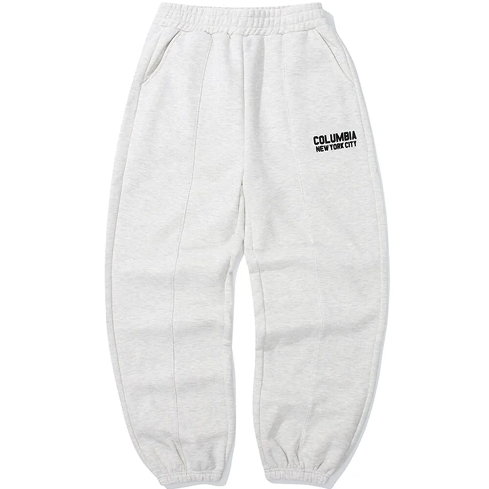 NY BLACKSERIES LOOSE-FIT FLEECE SWEATPANTS 燕麥色
