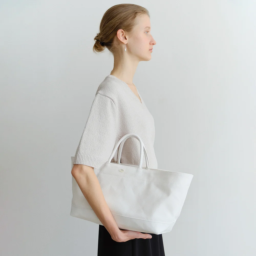 CANVAS BOAT BAG_WHITE_OE2G2MBA40WHA