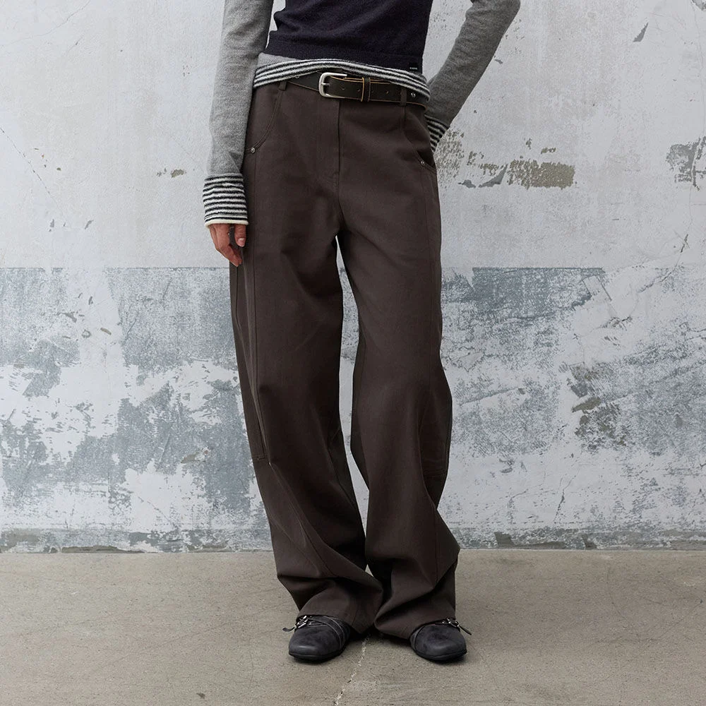 Barrel Cotton Pants VW6AL992_2color
