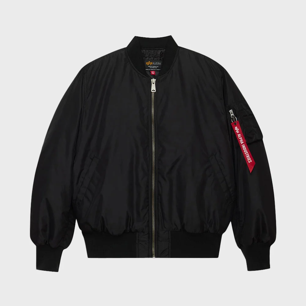 MA-1 RELAXED FIT FLIGHT JACKET (OXFORD) BLACK