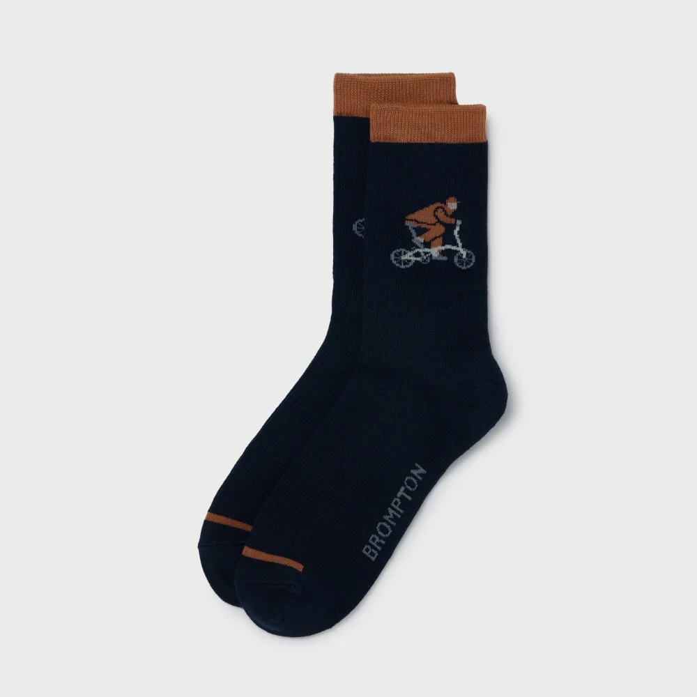 BICYCLE GRAPIC SOCKS - D/NAVY (P255ASO410)