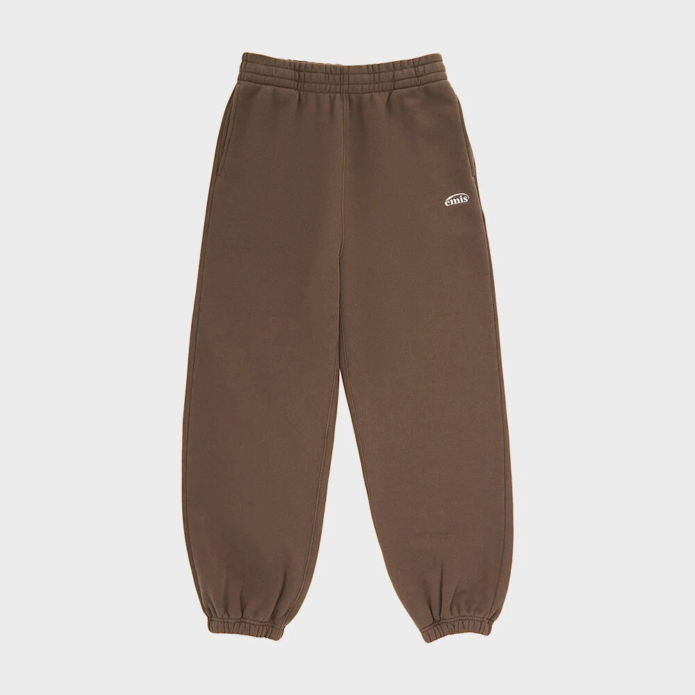 ESSENTIAL HEAVY SWEAT PANTS-BROWN