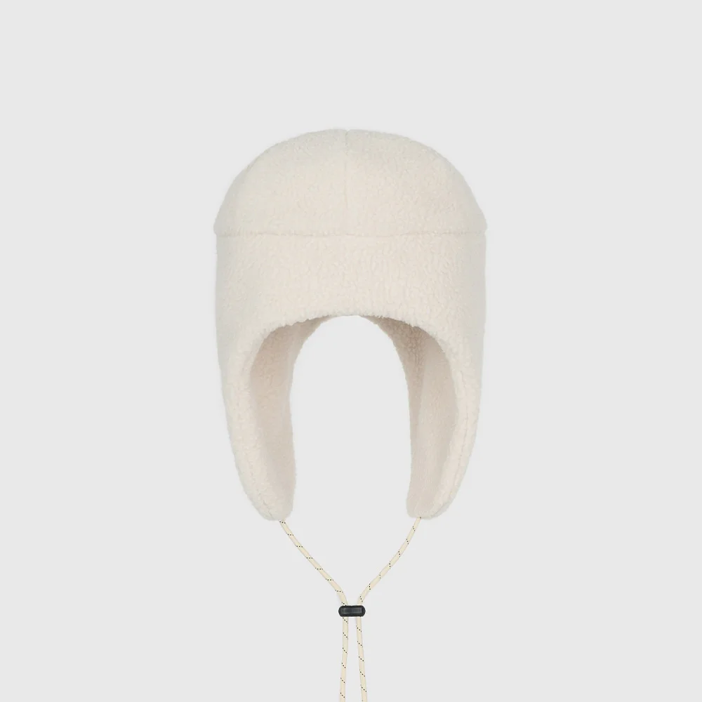 Pipi Fleece Earflap Hat (Ivory)