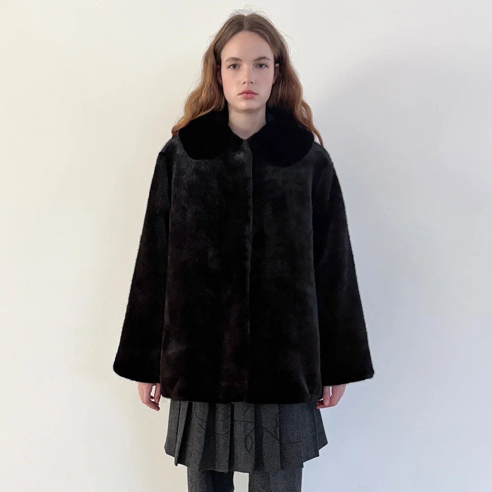 SN Half Fur Coat (Black)
