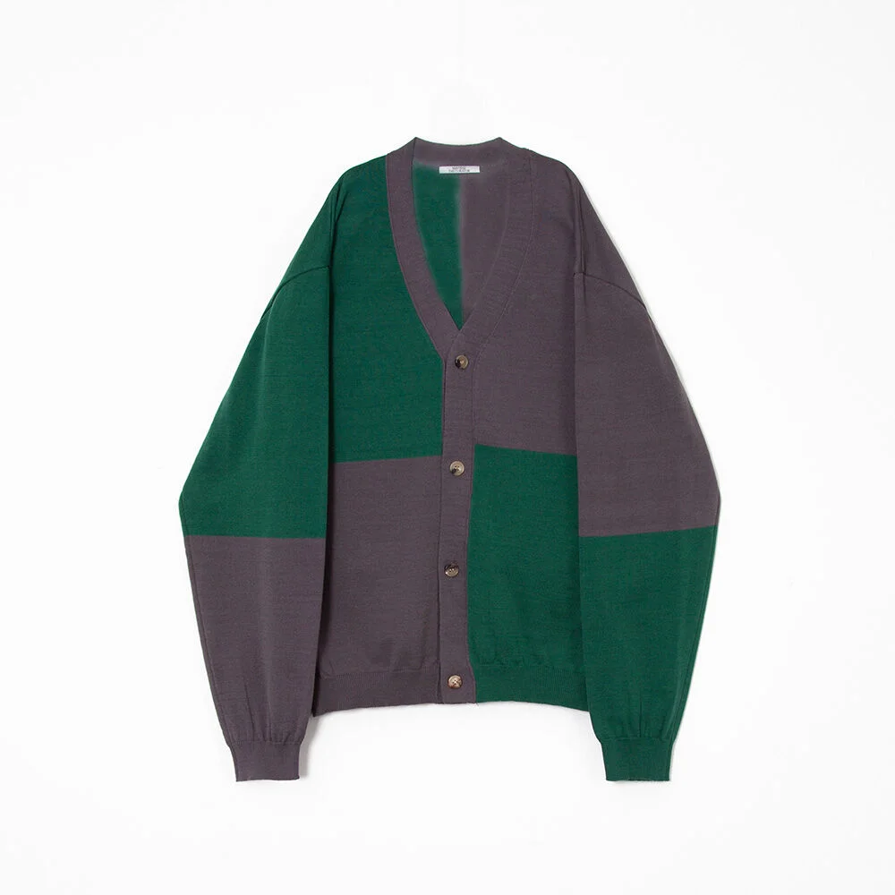 BLOCK CARDIGAN GRAPHITE