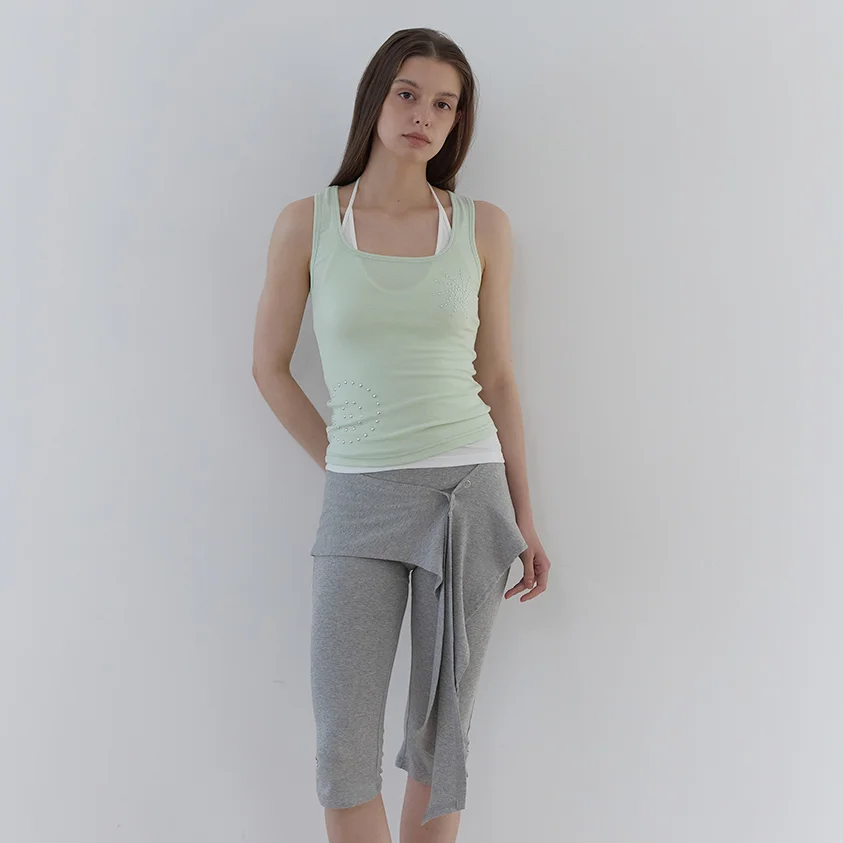 SUNRISE STUD SLEEVELESS (LIME)