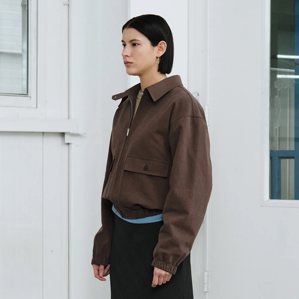 pocket blouson - cocoa