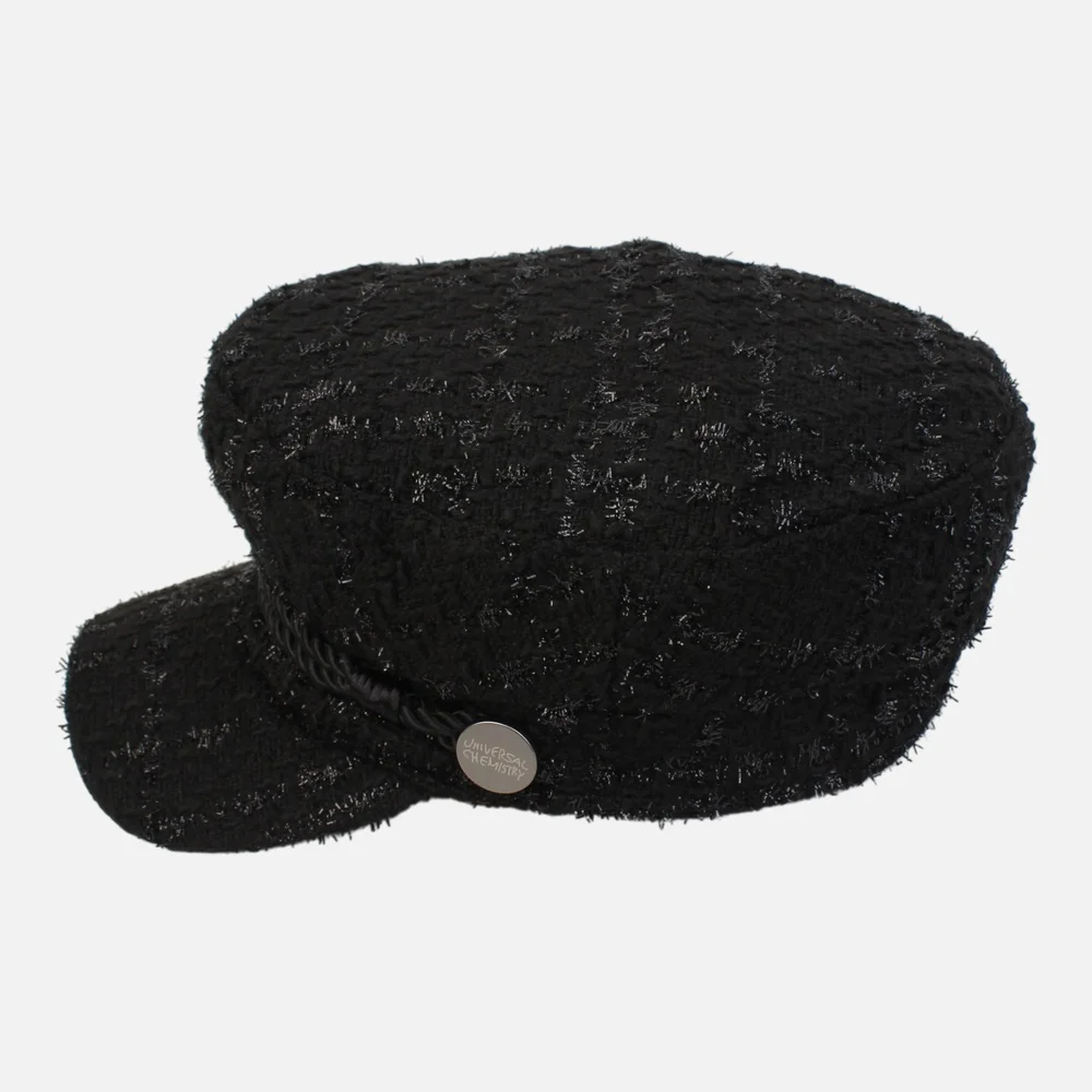 Shiny Logo Rope Black Marine Cap Marine Cap